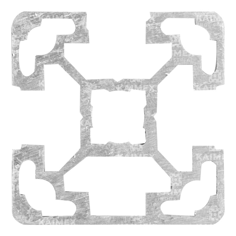 Perfil cuadrado 40x40 1 cara lisa